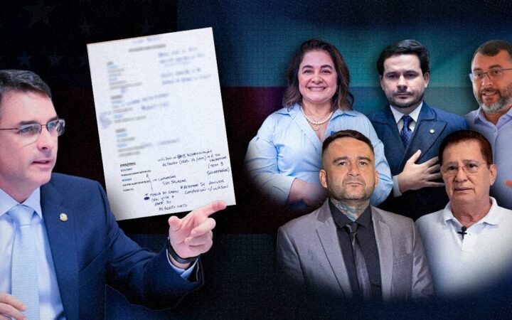 Anotações de Flávio Bolsonaro indicam plano para PL avançar no Amazonas