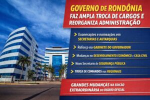 Governo de Rondônia promove ampla troca de cargos e reorganização administrativa em edição extraordinária do Diário Oficial