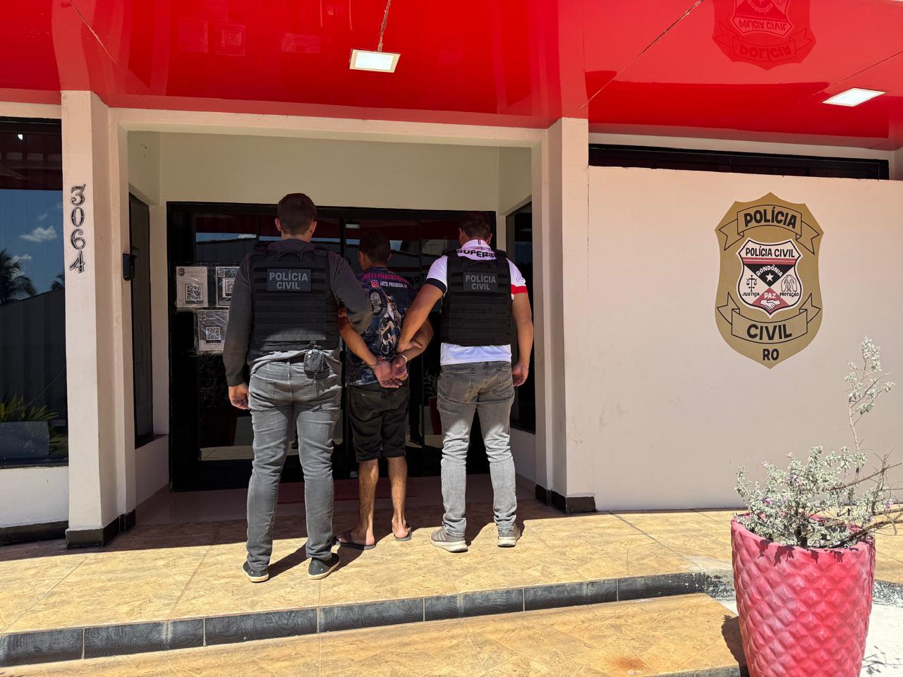 Polícia Civil prende foragido da Justiça investigado por tentativa de estupro de vulnerável em Vilhena