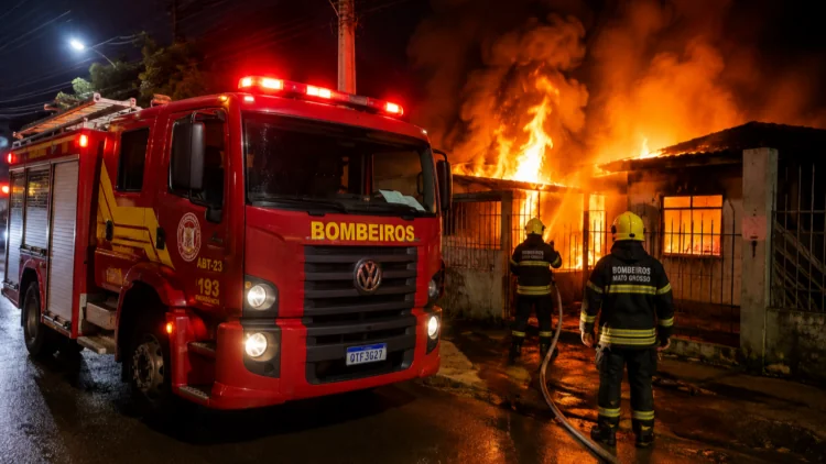 Após ameaçar ex-mulher, homem incendeia casa com duas crianças dentro