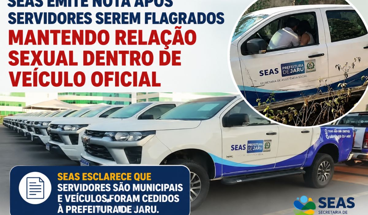SEAS emite nota após servidores serem flagrados mantendo relação sexual dentro de veículo oficial