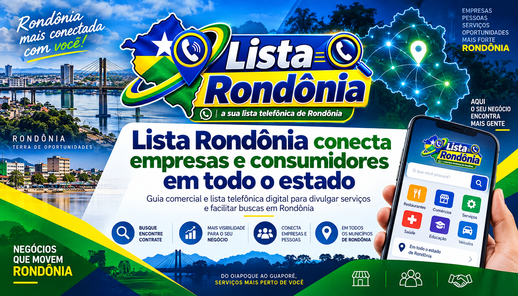 Lista Rondônia conecta consumidores, empresas e prestadores de serviços em todo o estado