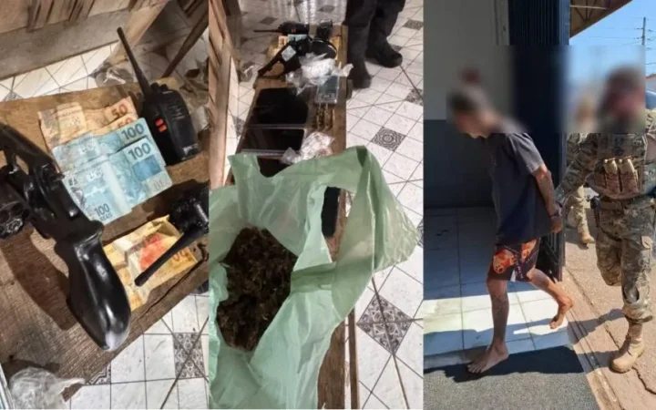 Casal é preso com arma e drogas durante operação em Rondônia